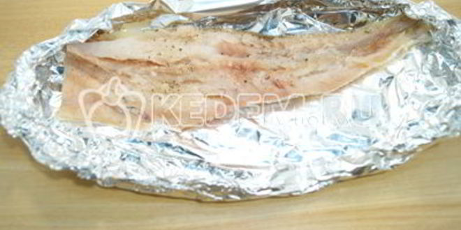 Рецепт минтая запеченного с овощами