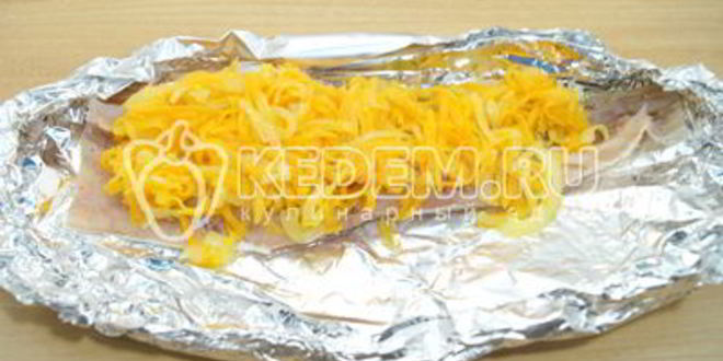 Рецепт минтая запеченного с овощами