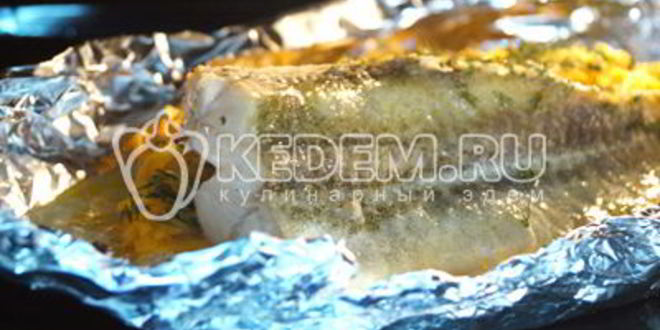 Рецепт минтая запеченного с овощами