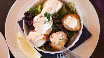 Рецепт Морских гребешков с чесночным соусом