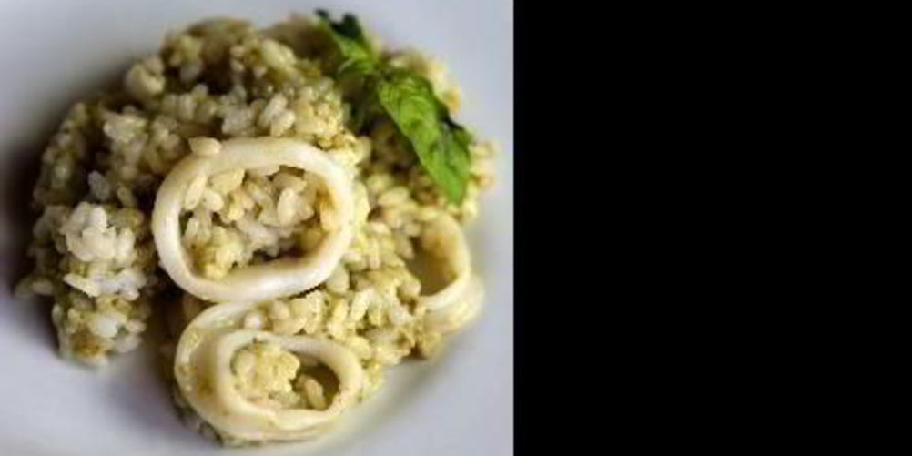 Как приготовить панированных кальмаров с орзотто