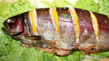 Рецепт Радужной форели в духовке