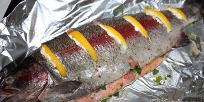 Рецепт радужной форели в духовке