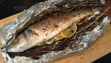 Рецепт Рыбы, запеченной с розмарином