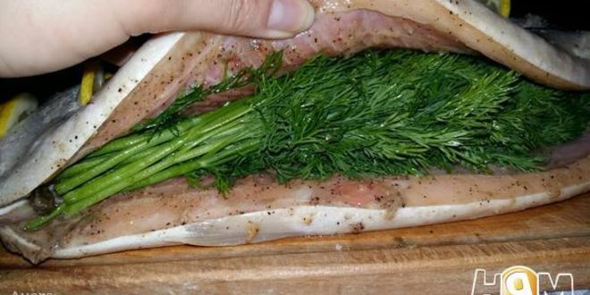 Рецепт семги под сливочным соусом