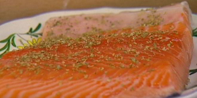 Рецепт семги, запеченной с апельсинами