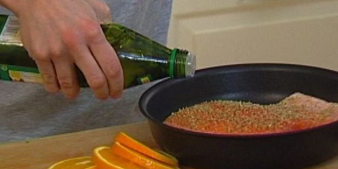 Рецепт семги, запеченной с апельсинами