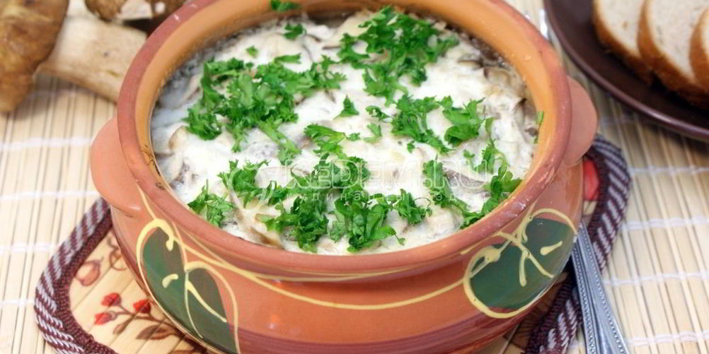 Как приготовить треску с белыми грибами