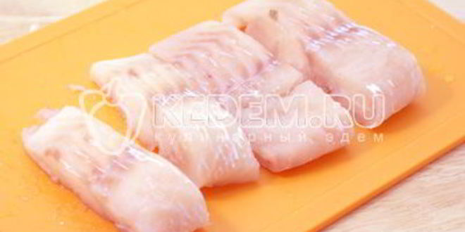 Рецепт трески с белыми грибами