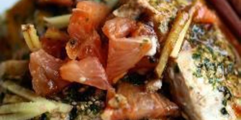 Как приготовить тунца с имбирем и грейпфрутом