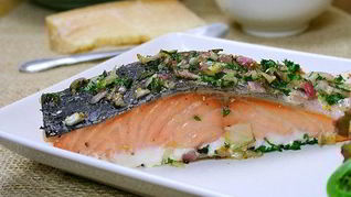 Рецепт Запеченного филе лосося