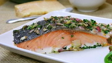 Рецепт Запеченного филе лосося