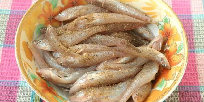 Рецепт жареных пескарей