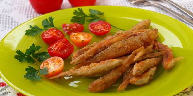 Рецепт жареных пескарей