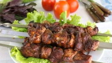 Рецепт Быстрого мясного шашлыка в соевом соусе