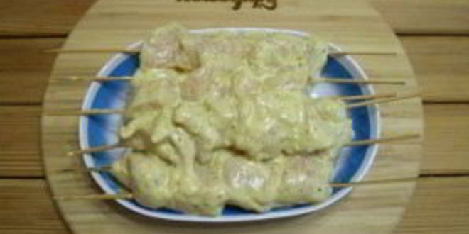 Рецепт куриных шашлычков на шпажках в духовке