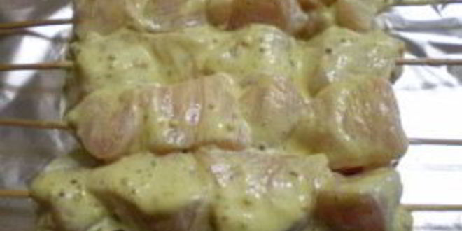 Рецепт куриных шашлычков на шпажках в духовке