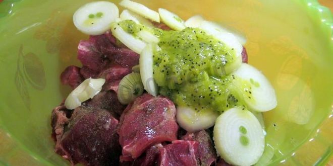 Рецепт маринада из киви для шашлыка