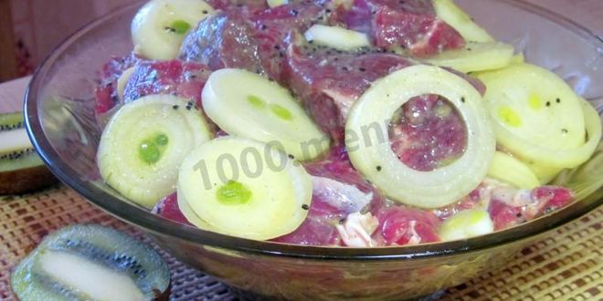 Рецепт маринада из киви для шашлыка