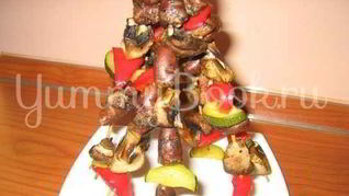 Рецепт Шашлычков из куриных сердечек