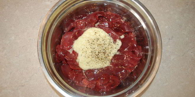 Рецепт шашлычков из печени