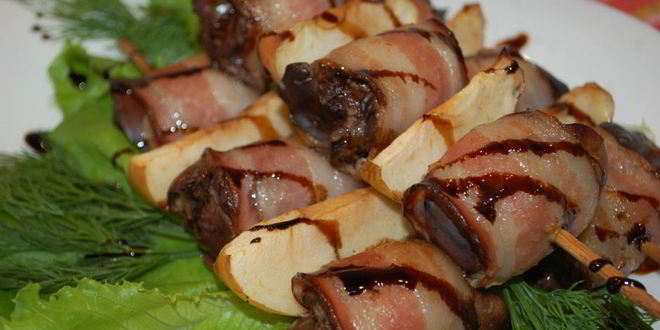 Рецепт шашлычков из печени