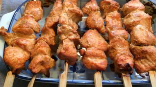 Рецепт Шашлычков-тандурей из индейки