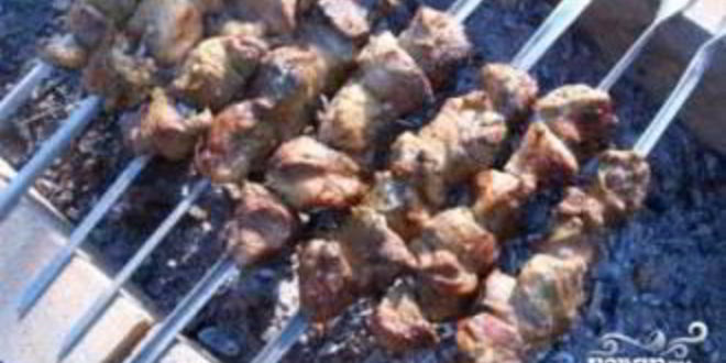 Рецепт шашлыка из говядины с киви