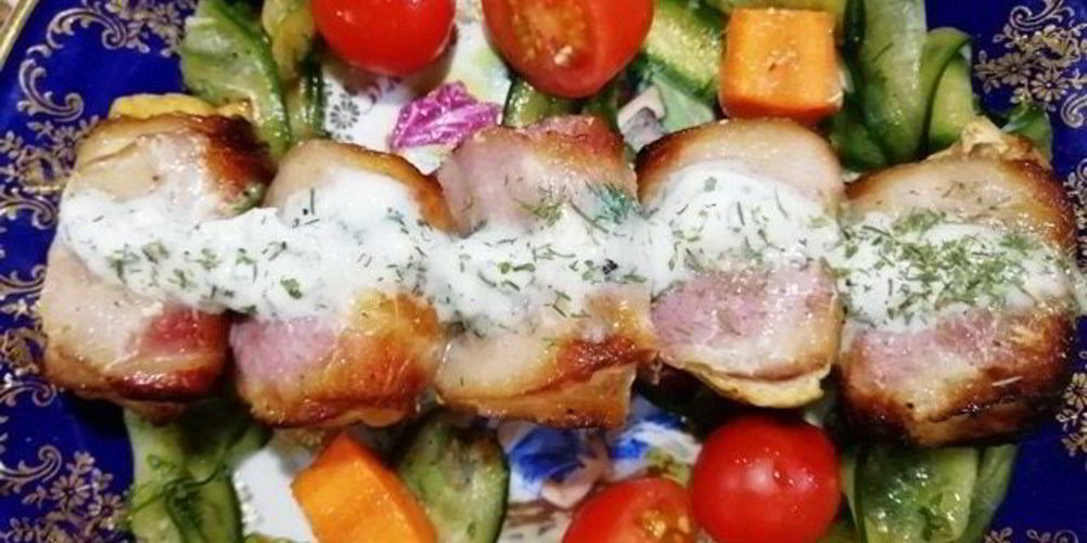 Как приготовить шашлык из индейки в беконе