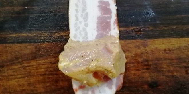 Рецепт шашлыка из индейки в беконе