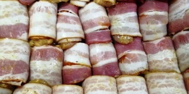 Рецепт шашлыка из индейки в беконе