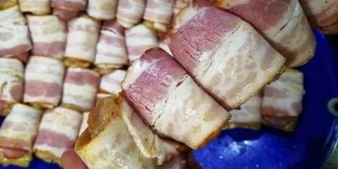 Рецепт шашлыка из индейки в беконе