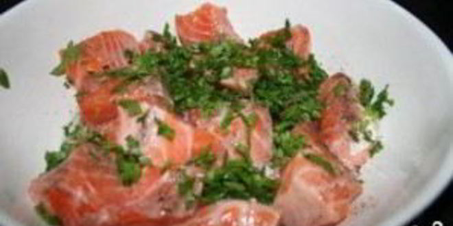 Рецепт шашлыка из красной рыбы