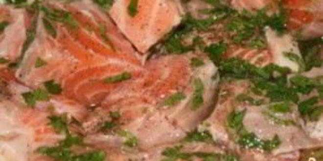 Рецепт шашлыка из красной рыбы