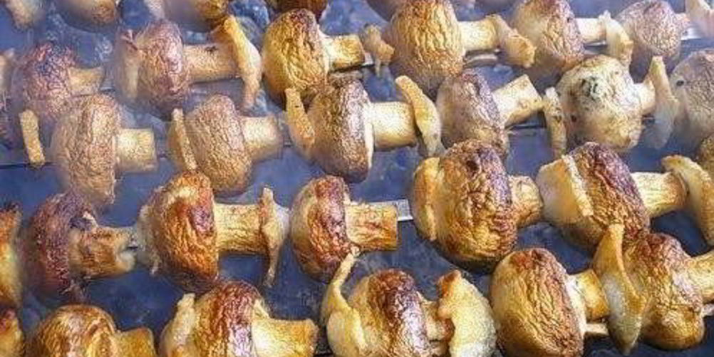 Как приготовить шашлык из овощей и грибов