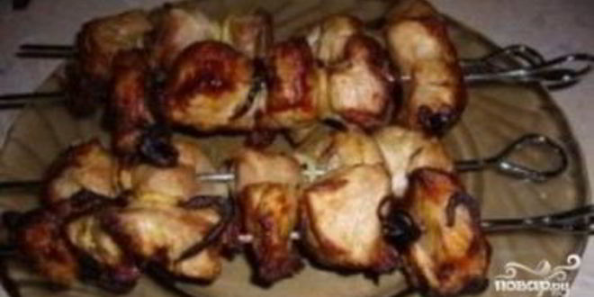 Рецепт шашлыка из свинины в аэрогриле