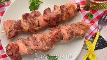 Рецепт Шашлыка из свинины в фольге в духовке