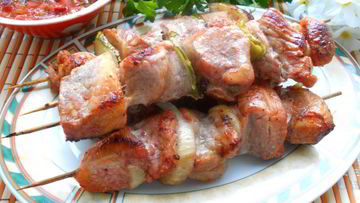 Рецепт Шашлыка из свинины в томатном маринаде в духовке