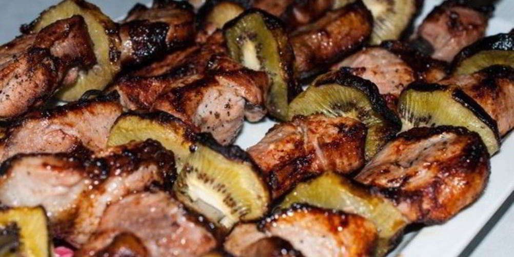 Как приготовить шашлык из телятины с киви