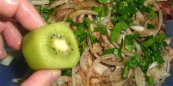 Рецепт шашлыка с киви