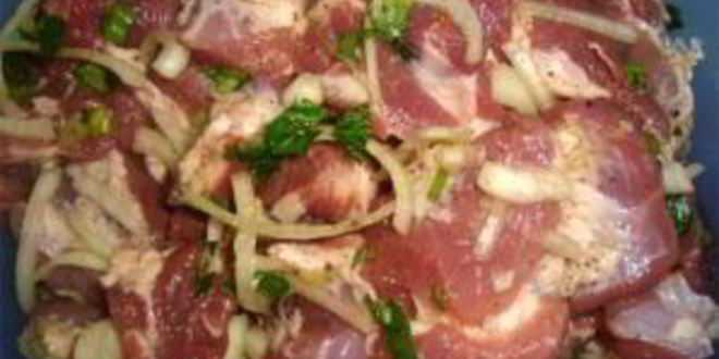 Рецепт шашлыка с киви