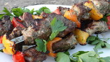 Рецепт Шашлыка в мятно-йогуртовом маринаде