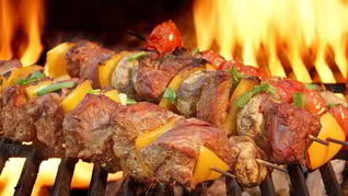 Рецепт Свиного шашлыка с апельсинами