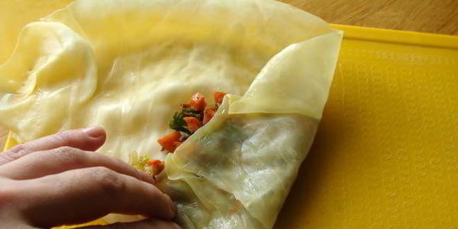 Рецепт капустного шницеля с грибами и овощами