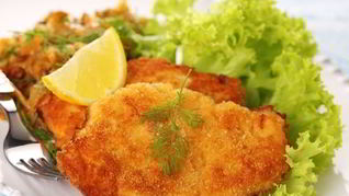 Рецепт Хрустящего свиного шницеля