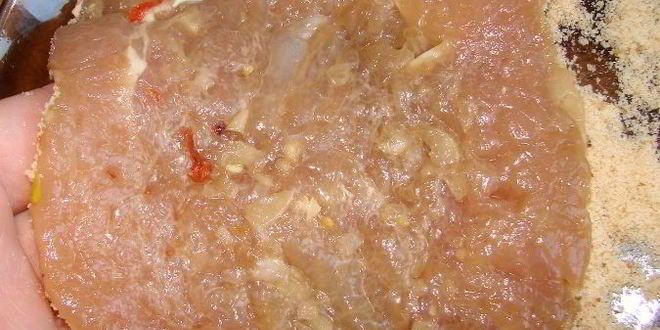 Рецепт куриного шницеля из кусочков малого филе