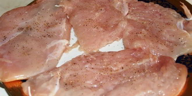 Рецепт куриного шницеля с грибным соусом