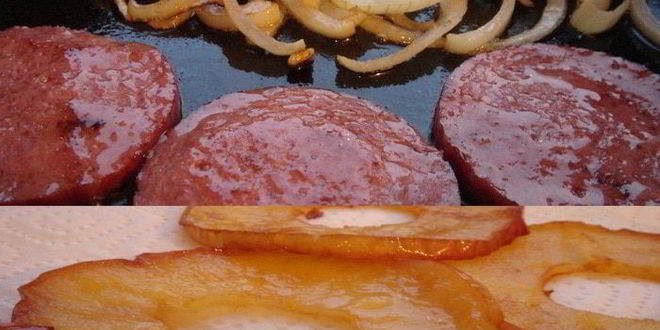 Рецепт куриных шницелей с яблоками и чоризо