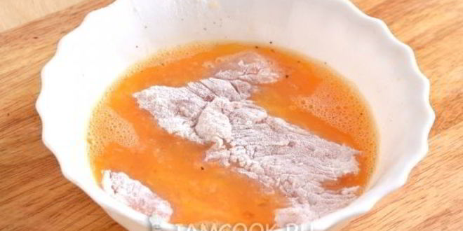 Рецепт шницеля из индейки