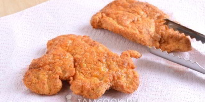 Рецепт шницеля из индейки